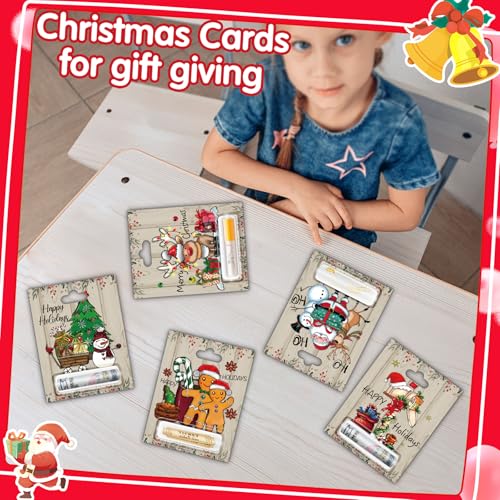 Mczan 16 Christmas Money Holder Cards – 16 Assorted Ornaments, Includes Plastic Domes