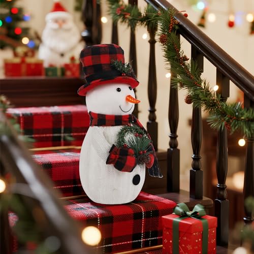 Sancodee Lighted Snowman Christmas Decor - Indoor 12" Style 2
