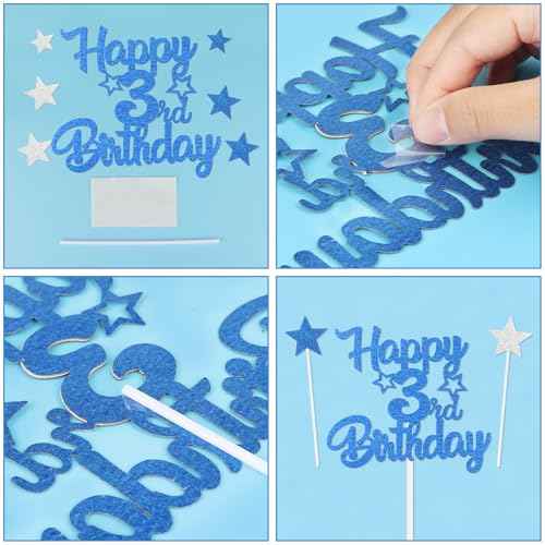 Royal Blue 55th Birthday Candles Cake Topers Set,Men 55th Birthday Decorations,Royal Blue Number 55 Candle for Cake,Boys Girls Personalised Cupcake Toppers for Men Women Party Supplies