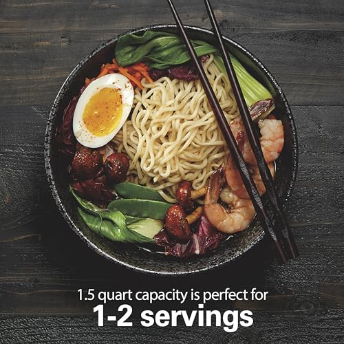 Hamilton Beach Black & Stainless Steel Programmable Rice Cooker & Food Steamer, 6 Cups Cooked, Egg & Slow Cook Functions