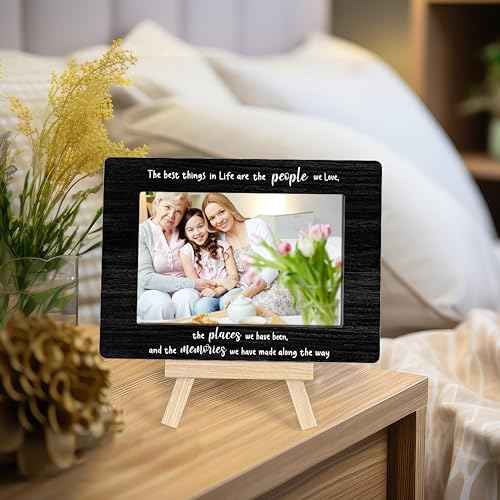 Inspirational & Motivational Picture Frames - The Best Things In Life Photo Frame, Christmas & Birthday Gifts, Tabletop Easel (A16)