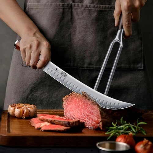 11.9-Inch Brisket Slicing Knife for Meat & BBQ - High Carbon Steel, Ergonomic Handle