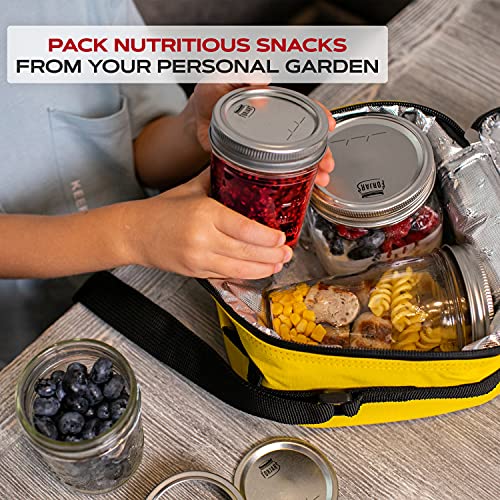 Canning Lids Regular Mouth 100-Pack - Airtight Steel Food Preservation Seals