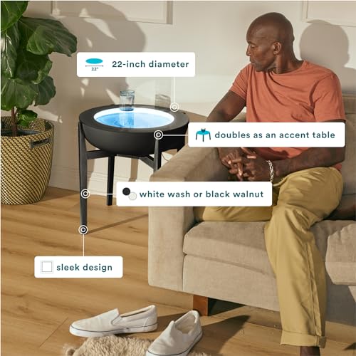 Homedics Drift Sandscape Solid Wood Stand - Black / 21 Inch Large