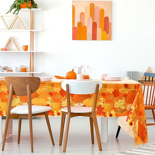 Thanksgiving Plastic Tablecloth 54x108 inch - 20 Pcs, Fall Theme, Remerry - Variation: 20 / Thanksgiving