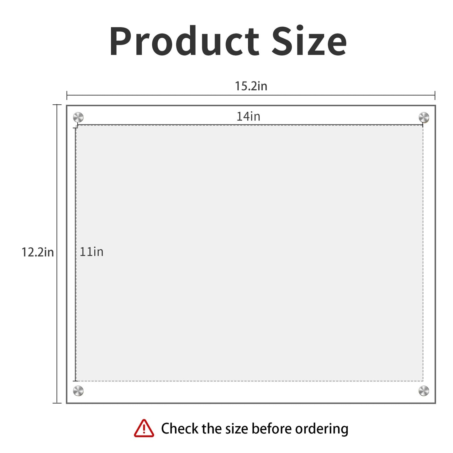 Kalami 3 Pack 11x14 Acrylic Wall Mount Picture Frame Self Adhesive, Floating Frameless Clear Photo Frame for Diploma Certificate Degree Document Display Gallery Wall-Full Frame Size 12.4x15.4