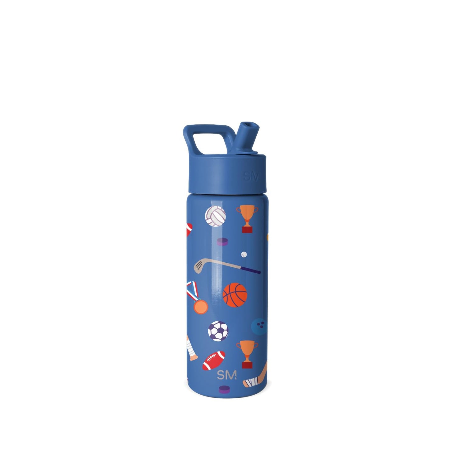 Simple Modern Kids Summit Water Bottle with Straw Lid | 18oz Stainless Steel Cup Insulated Tumbler for Toddlers, School | Sports Balls