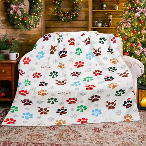 Christmas Throw Blanket 50x60 In Ultra Soft Cozy Decor for Sofa Bed