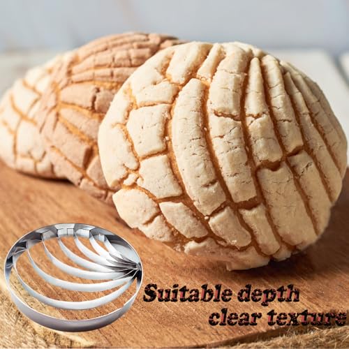 4.1 Inch Stainless Steel Concha Cookie Cutter for Mexican Bread Baking