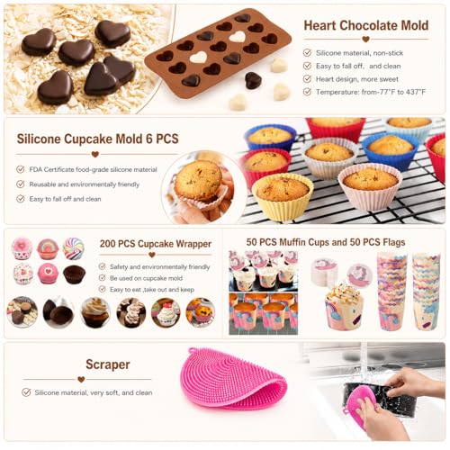 567-Piece Cake Decorating Kit with Baking Tools for Beginners & Pros