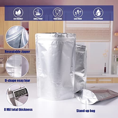 Lebodu 120 Mylar Bags with x 300cc Oxygen Absorbers for Food Storage