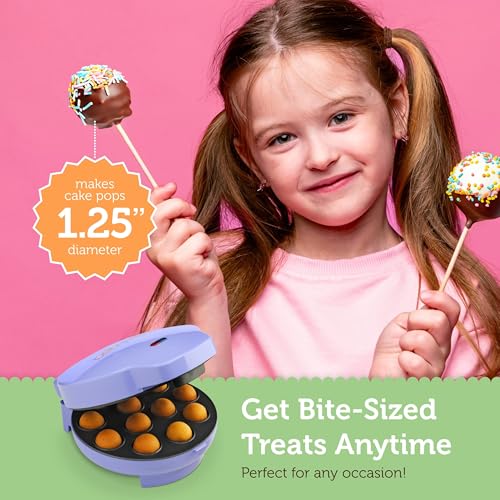 Cake Pop Maker Machine with 12-Cake Pop Capacity & 50 Sticks