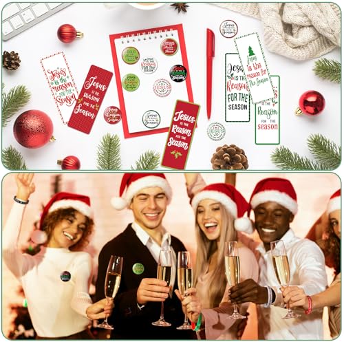 300 Pack Christian Christmas Gifts - Jesus is the Reason for the Season Religious Accessories Set