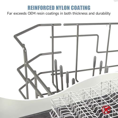 Dishwasher Lower Rack for GE GDF510 GDT535 Series - 21.6 x 20.9 x 7.8 Inches, Compatible with Multiple Models