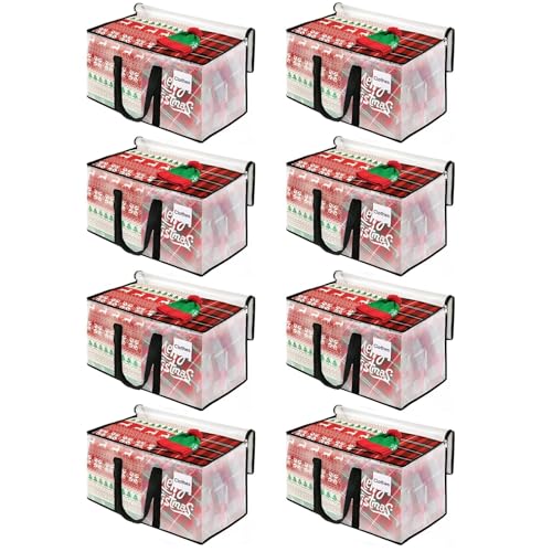 Heavy Duty Moving Storage Bags 125L 8-Pack - Water-Resistant & Durable