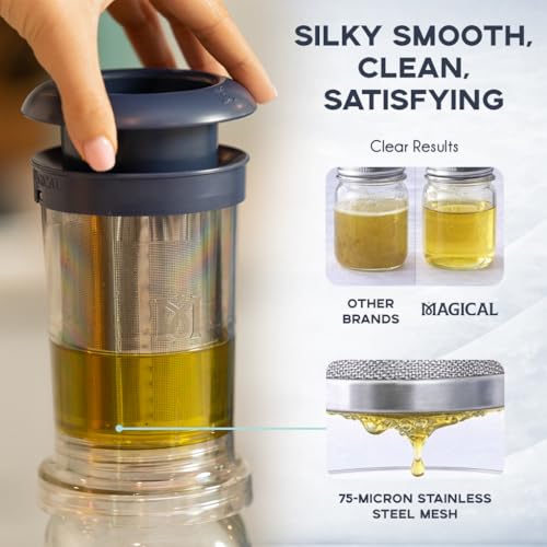 Magical Butter Filter Press - BPA-Free Reusable Straining System & Brush - Magical Filter Press