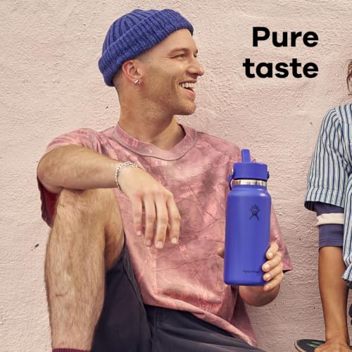 Hydro Flask 32oz Insulated Stainless Steel Water Bottle with Wide Mouth & Leakproof Straw Lid