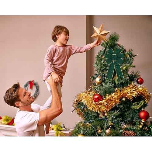 2 Pieces Christmas Green Velvet Bows for Wreath, Xmas Wreath Bows Winter Holiday Craft Tree Topper Bows for Front Door Christmas Party Decorations