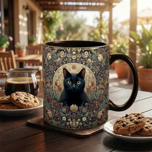 Funny Cat Coffee Mug - Personalized Ceramic Cat Lady Gift, 12oz