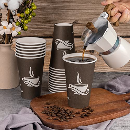 LITOPAK 210 Pack 16 oz Disposable Paper Coffee Cups - Hot & Cold Drinkware