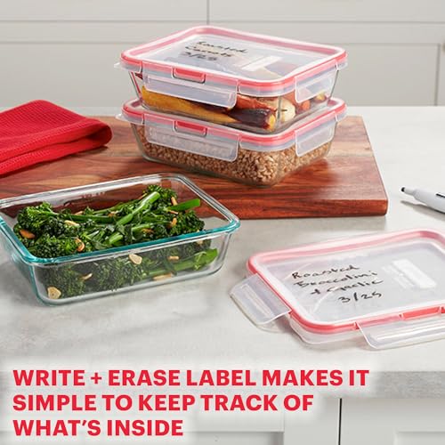 Pyrex Freshlock 10-Pack Glass Food Storage Containers - Airtight & Leakproof Set