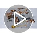 Christmas 6pcs Gold Stainless Steel Coffee Spoon Set - Festive Holiday Flatware