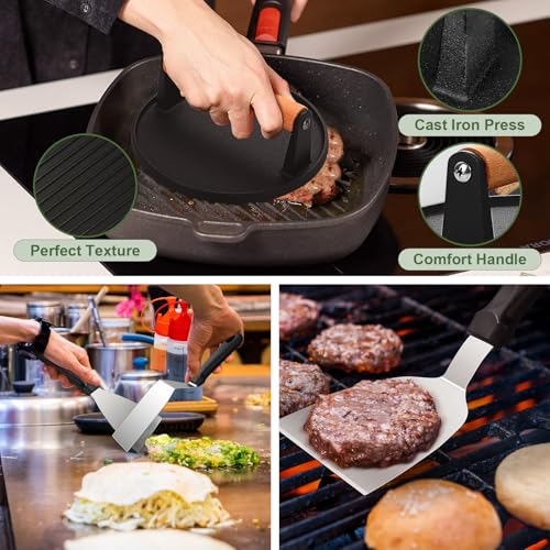 EWFEN 237pcs Griddle Accessories Kit for Blackstone Flat Top Grill Spatula Set with Cover