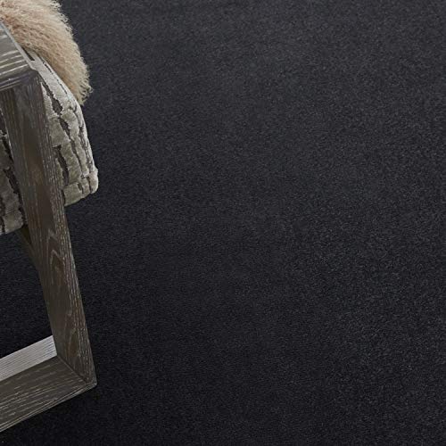 Black 7' x 10' Area Rug - Easy Clean, Non-Shedding, Versatile Indoor Outdoor