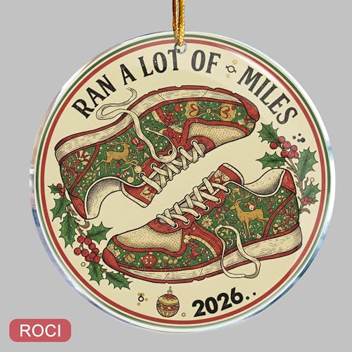 ROCI Funny Christmas Ornament - 3.6in Acrylic Gag Gift for White Elephant Stocking Stuffers