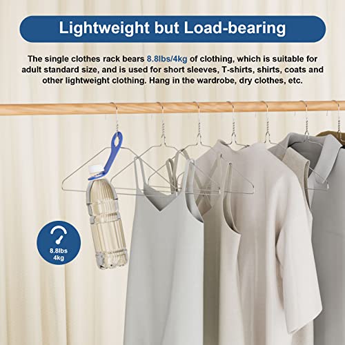 SPECILITE Silver Wire Metal Clothes Hangers Bulk 100 Pack Ultra Thin & Sturdy