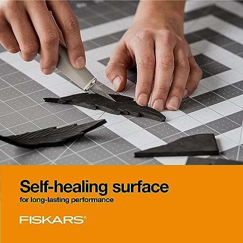 Gray 24x36 Inch Self-Healing Cutting Mat for Sewing & Crafts - Double-Sided Grid