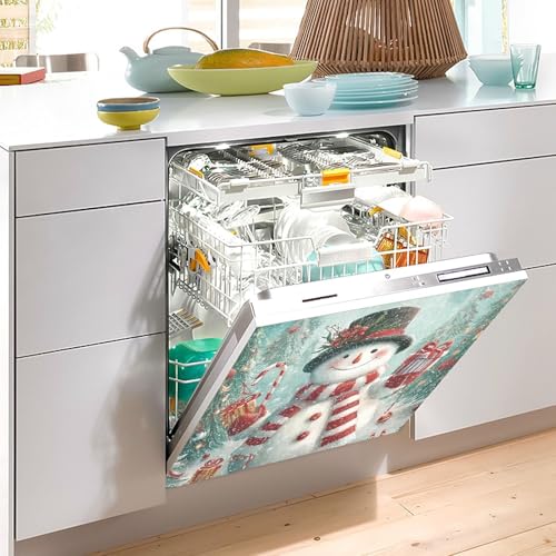Wusikd Christmas Tree Dishwasher Magnet Cover 23x26 in - Multi 5