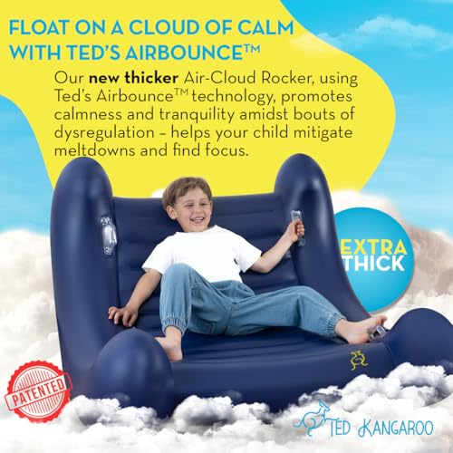 TED KANGAROO CloudBounce Ultra Kids Sensory Rocking Chair | Inflatable, Durable & Portable