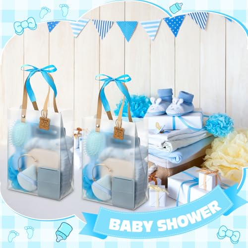 Baby Shower Prizes Set for Game Winners Blue - 74 Pieces Baby Shower Favors Gifts with Hairbrush Jewelry Box & Gift Bag - Vari Variation Blue