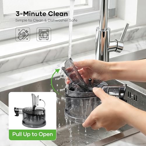 3-in-1 Cold Press Juicer Machine Silver-2 with 7" Wide Chute