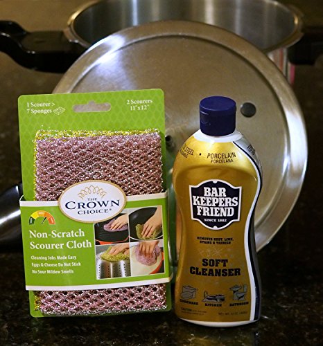 Multipurpose Stainless Steel Cleaner & Non Scratch Scrubbing Kit - Kitchen & Household Use