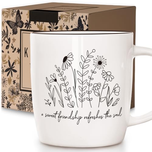 Personalized Proverbs 27:9 Coffee Mug Gift for Women - 13oz Scripture Cup