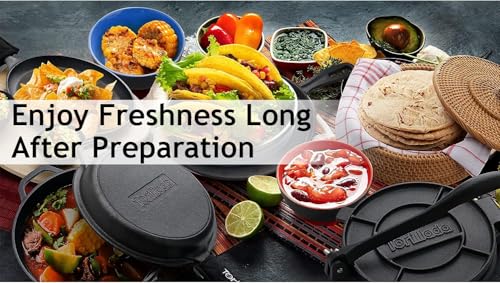 10-Inch Rattan Tortilla Warmer Basket with Cotton Cloth - Keeps Flatbreads Warm