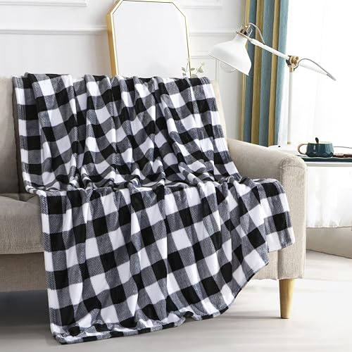 Elegant Comfort Buffalo Plaid Fleece Throw Blanket 50 x 60 Brand New