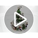Animated Musical Penguin Christmas Tree Figurine with Rotating Music Box