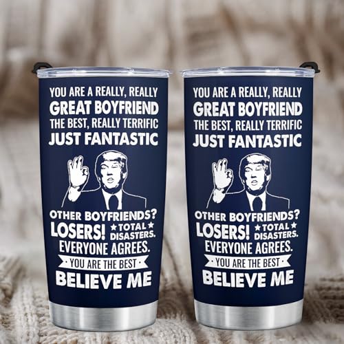 Aurahouse 20oz Boyfriend Tumbler – Funny Gift Cup Mens Birthday