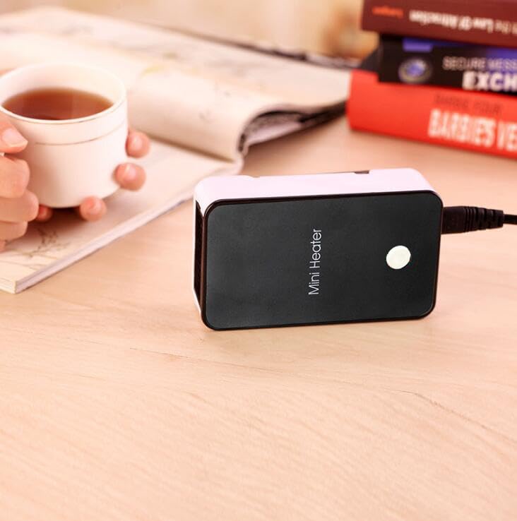 YOUCIDI Mini Portable Electric Fan Heater - Energy-Saving Desktop Room Warmer | Black Color
