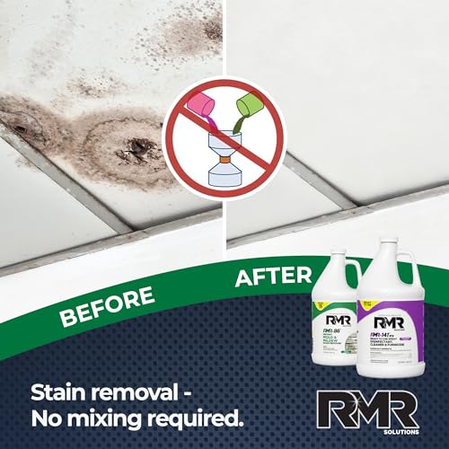 RMR Brands DIY Mold Remover Bundle - 2 Gallon Disinfectant Spray Kit - Mold & Mildew Killer