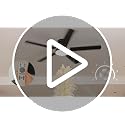 52 Inch Flush Mount Ceiling Fan with Light and Remote - Black Variation