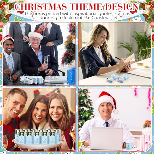 Cinnvoice 50 Sets Snowman Inspirational Gifts with Boxes – Bulk Employee Encouragement