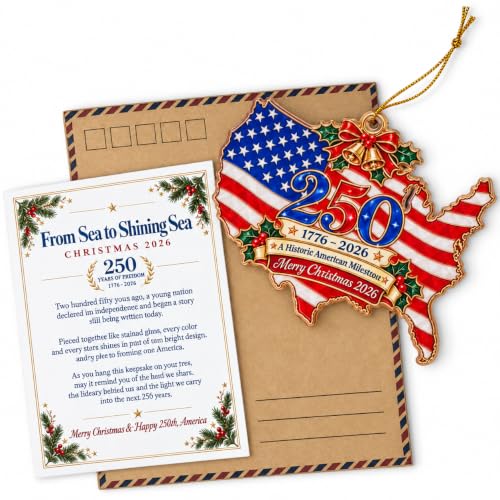 DALIVETO 250th Anniversary Patriotic Christmas Ornament 2026 - Style 2