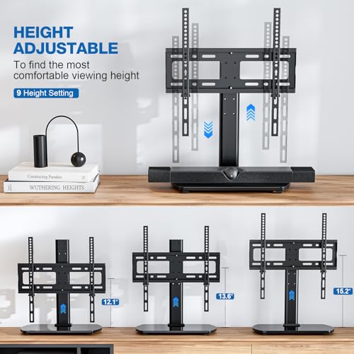 27-60 Inch Universal Swivel TV Stand with Height Adjustment & Safety Lock - Fits up to 88lbs