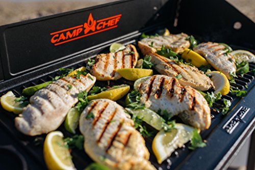 Camp Chef 16 x 24-Inch Cast Iron Reversible Griddle - Non-Stick Flat & Ribbed Sides