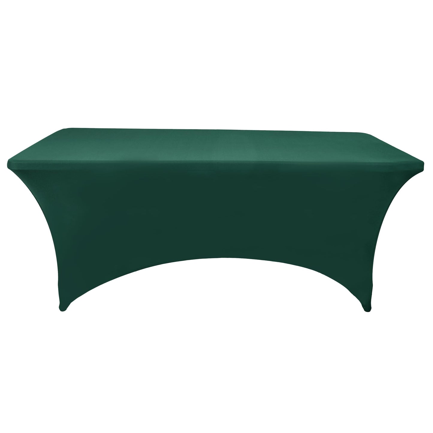 ZarzaaSik 2-Pack 8ft Spandex Table Covers for Rectangle Folding Tables - Washable Elastic Tablecloth - Ultimate Fitted Table Protector for Birthday Parties, Trade Shows, Banquet