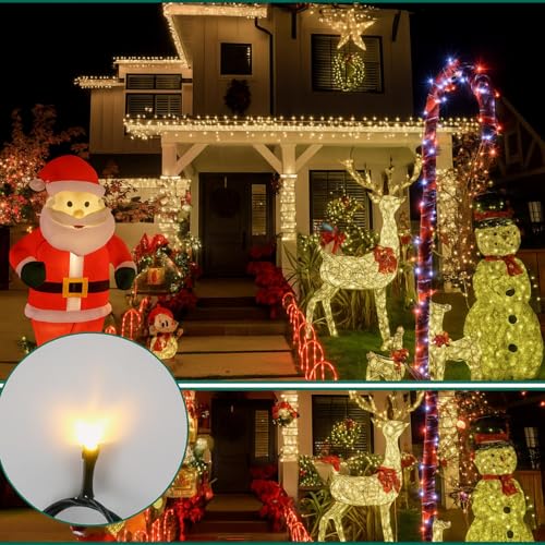 Kingdder 500 Pcs No Glow Caps for String Lights Christmas Mini Light Bulb Covers LED No Glow Blackout Caps for 0.2 Inch/5mm Diameter Glass LED